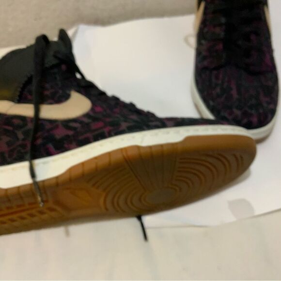 Nike Dunk Sky High Premium Hidden Wedge Womens 9.5 Black Linen Purple Tribal - Picture 11 of 11